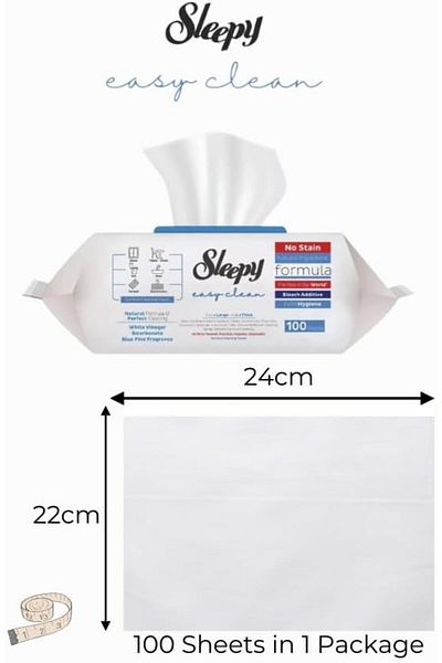 Sleepy Easy Clean Multi-Surface Cleaning Wipes | Bleach & Blue Pine Additive | 100 Sheets