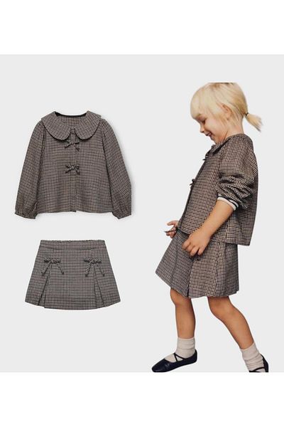 nk kids Set de carouri pentru fete de 2-9 ani cu fusta