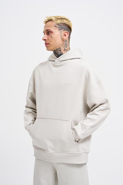 Machinist Ανδρικό Basic Diagonal Grey Hoodie