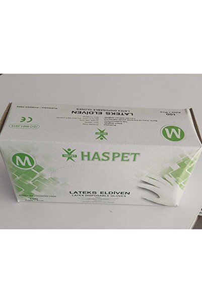 Has-Pet Powder free latex gloves 100 pack 1 piece m size powder free latex gl...