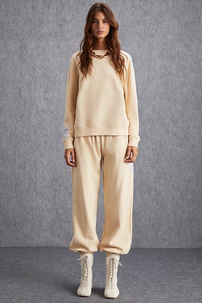 GRIMELANGE DORKA Damen-Sweatshirt aus Bio-Baumwolle in Creme