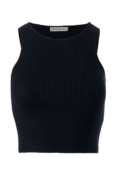 Mısırlı Croptop negru - Design elegant