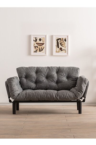 Pafu Nittaİkili Yataklı Koltuk Keten - Gri