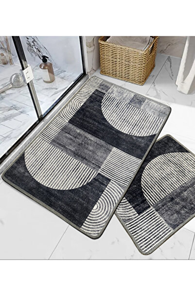 Chilai Home مجموعة وانتشو من سجادةين للحمام