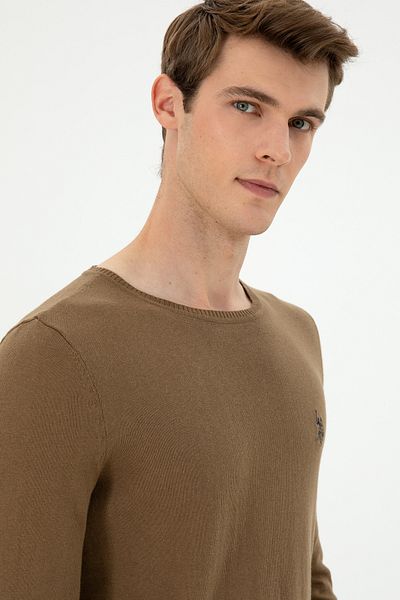 U.S. Polo Assn. Men's Khaki Basic Sweater 50293505 -Vr027