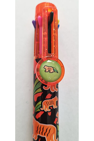 Modellino قلم Shenchao متعدد الألوان بنمط النمر، يمكن كتابته بـ 8 ألوان مختلف...