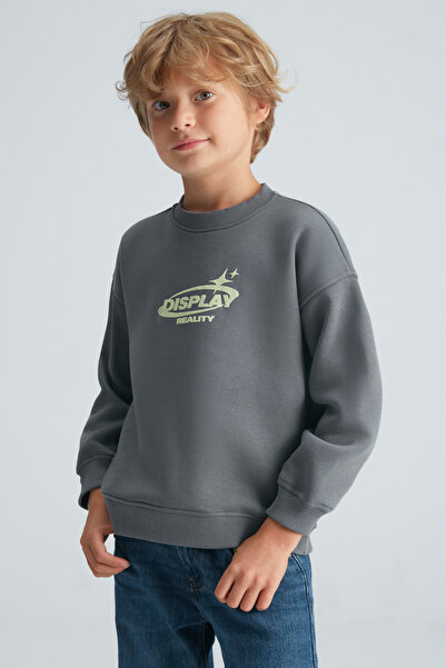 GRIMELANGE SHAKE Graues Sweatshirt für Jungen