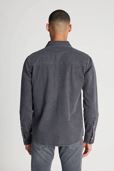 Lee Anthracite Colored Regular Fit 100% Cotton Jean Jeans Shirt