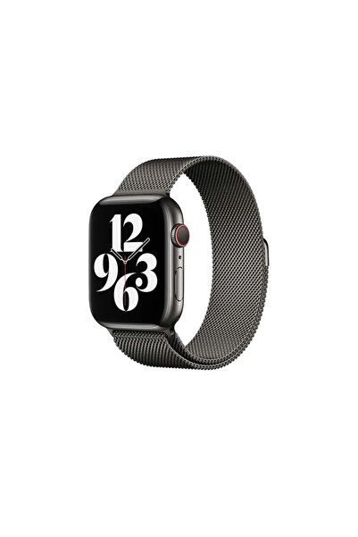 Microcase Apple Watch Series 10 46mm için Metal Mıknatıslı Kordon Kayış M-L KY6