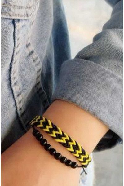 Eva Rose 1 Piece Unisex Fan Bracelet Adjustable Length Mesh Bracelet