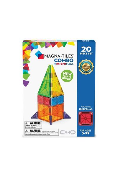 Magna Tiles Magna-Tyles Combo Micromags - 20 Pieces