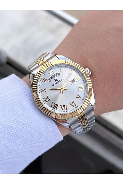 Daniel Klein 30 Mt Water Resistant Men's Watch - Steel Band with Calendar, Ekd1.10601.7