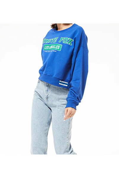 Tex Republic Дамски къс суитшърт с щампа