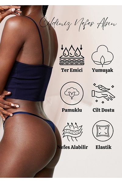 red iç giyim Red Love Cloud Strappy Thong Panties
