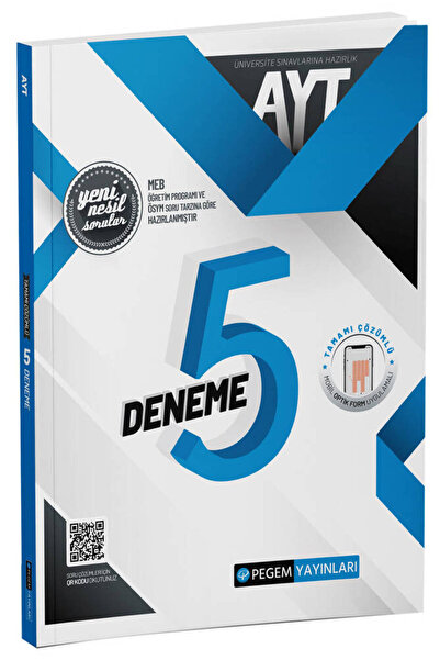 Pegem Akademi Yayıncılık AYT Tamamı Çözümlü 5 Deneme