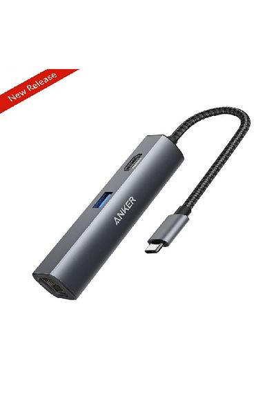 Anker Premium 5-in-1 Hub | Type USB-C | A8338HA1-A| Gray Color
