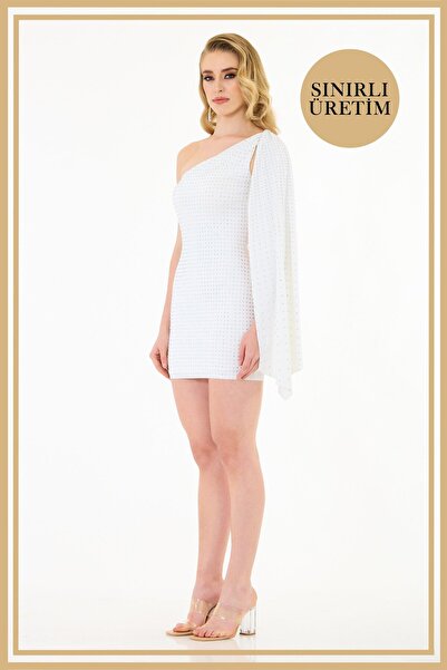 Carmen Limited Edition | LEXİ Beyaz Mini Elbise