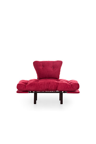 Pafu Nitta Tekli Yataklı Koltuk - Bordo