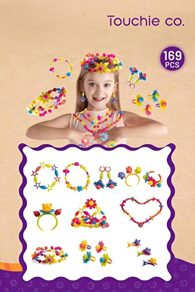 Touchie Co 169 Parça Plastik Takı Yapım Seti Kız Çocukları I?çin