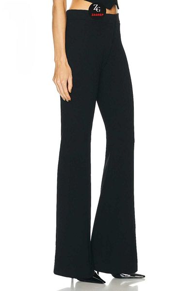 Zagrep Women's Black Spanish Leg Imported Crepe Trousers
