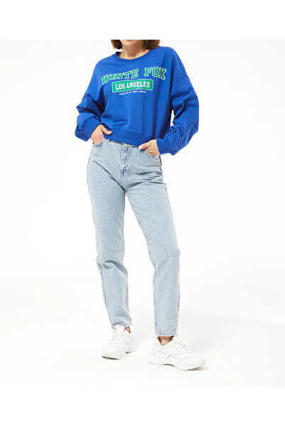 Tex Republic Дамски къс суитшърт с щампа