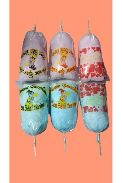 Arslan Şekerleme Pamuk Şeker 6'lı Karışık Renk