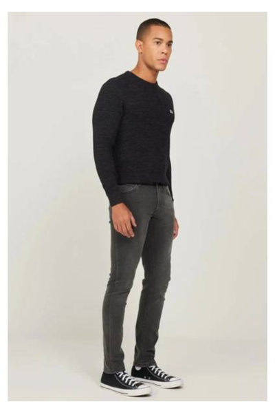 Lee Luke Slim Tapered Dar Kesim Düşük Bel Antrasit Esnek Jean Kot Pantolon