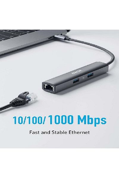 Anker Premium 5-in-1 Hub | Type USB-C | A8338HA1-A| Gray Color