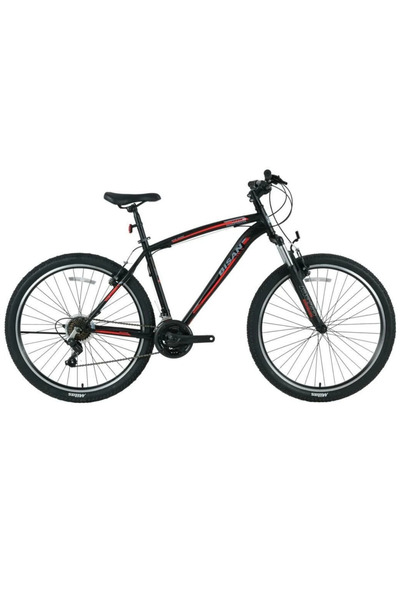 Bisan MTS 4600 27.5" Jant Dağ Bisikleti - Siyah Kırmızı, 48 cm Kadro, 21 Vites, MOZO Maşa, V Fren