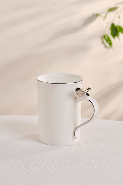 Karaca X Müge Momentary Bird Mug Silver 300 ml
