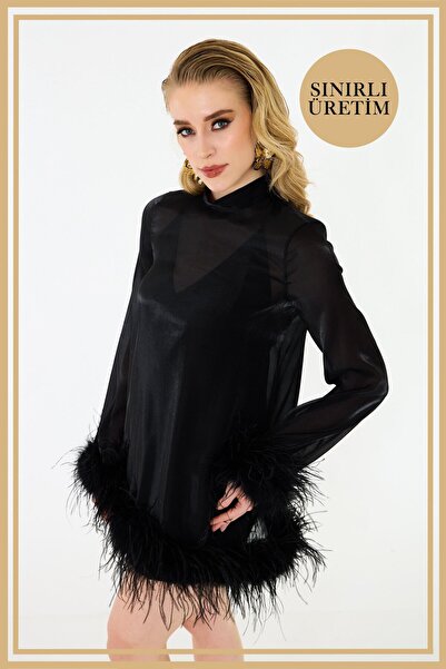 Carmen Limited Edition | BLAIR Siyah Mini Elbise