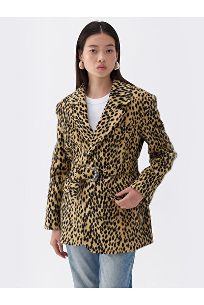 Nocturne Leopar Desenli Ceket