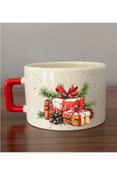 lili hediyelik Christmas Gift Printed Coffee Cup Mug Cup Christmas New Year Gift