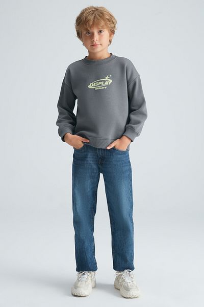 GRIMELANGE Shake Boy Gray Sweatshirt