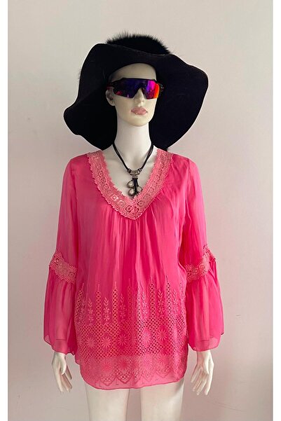 Tuana Leather İtalyan İpek Bluz