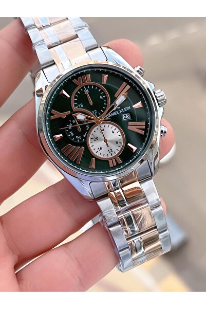 Daniel Klein Men Wrist Watch with Inner Functions Active 30 Mt Water Resistant