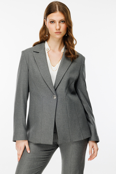 Ekol سترة كبيرة الحجم بزر واحد