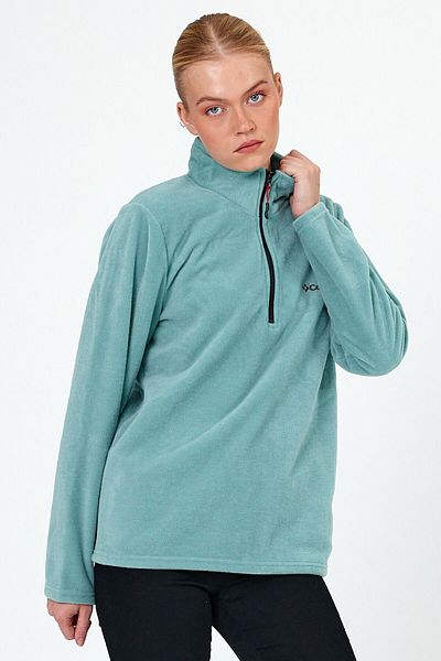 MAXIMILLIAN Çağla Color Half Zipper Women's Fleece 1207 - Çağla