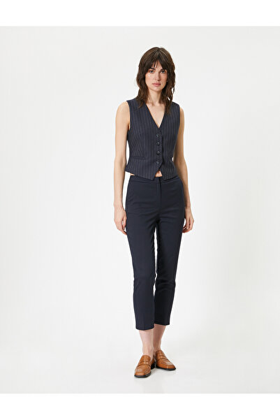 Koton Vestă Blazer cu decolteu în V cu nasturi