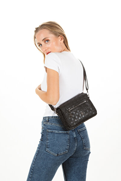 Newish Women's Multi-Compartment Crossbody Shoulder Bag