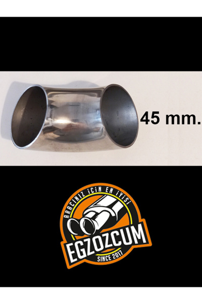 EGZOZCUM Paslanmaz Krom Dirsek Boru 45 Mm - Yüksek Isıya Dayanıklı Ve Güvenli...