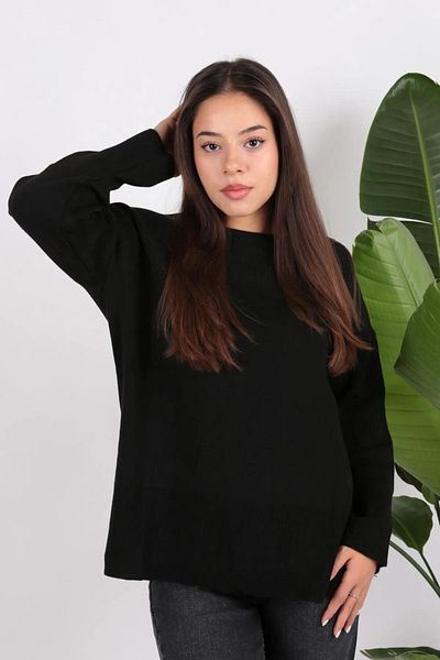 Fashion Friends Tunica neagra cu decolteu