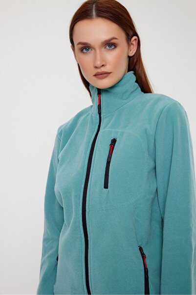 MAXIMILLIAN Çağla Color Zippered 3 Pocket Polar 1209 - Çağla