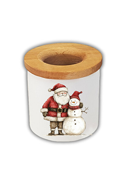 lili hediyelik Noel Baba ve Kardan Adam Baskılı Kalemlik Yılbaşı Yeni Yıl Hed...