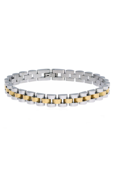 celikchi Erkek Gold Detay İnce Hasır Model Çelik Bileklik