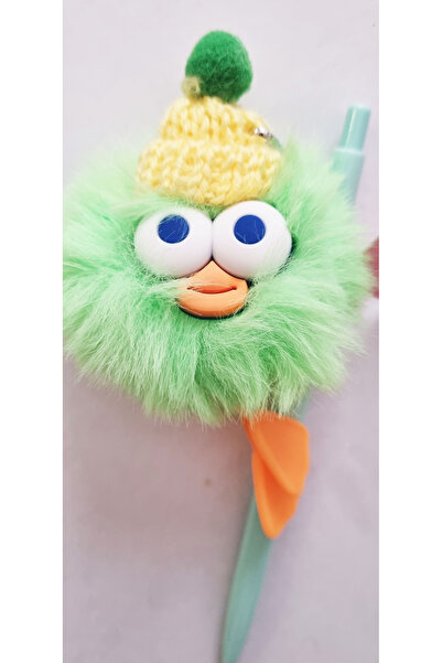 Modellino Peluş Ördek Yavrusu Rex 5420-3 Ponpon Anahtarlıklı 07 Uçlu Kalem - Renk Seçenekli 1 Adet