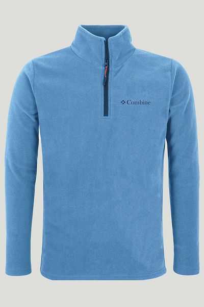 MAXIMILLIAN Blue Color Half Zip Women's Fleece 1207 - Blue