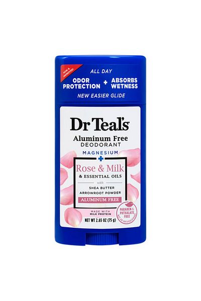 Dr Teals Dr Teal's Aluminum Free Deodorant Rose & Milk 75g