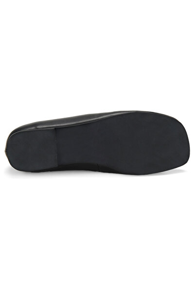 Desa Women's Black Mary Jane Leather Ballerinas