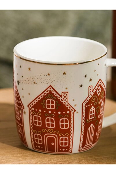 LC Waikiki Lcw Home Yellow Christmas Themed Porcelain Mug